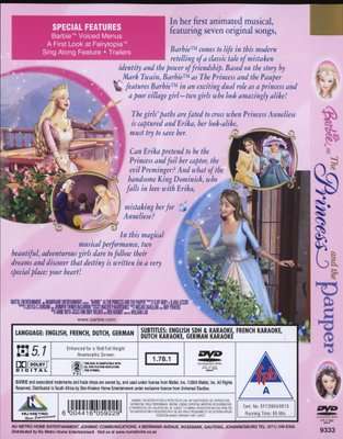 Barbie As The Princess And The Pauper (DVD)
