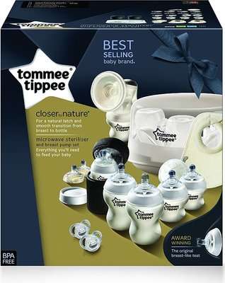 Tommee Tippee Closer to Nature Microwave Sterilizer & Breast Pump Kit