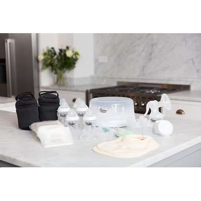 Tommee Tippee Closer to Nature Microwave Sterilizer & Breast Pump Kit