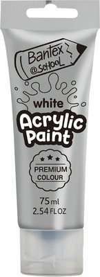Bantex @School Acrylic Paint (White)(75ml)