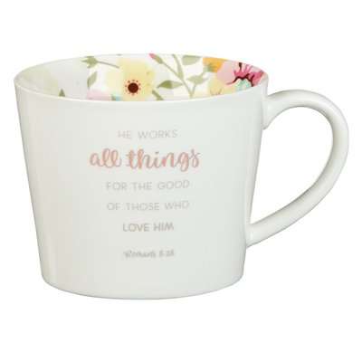 He Works All Things Coffee Mug - Romans 8:28