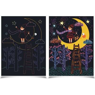 JarMelo Scratch Card Set: Full Moon