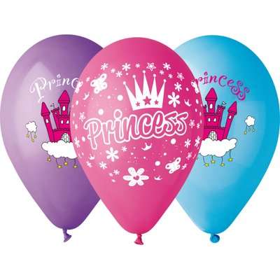 Latex Balloons - Princess (5 Pack)