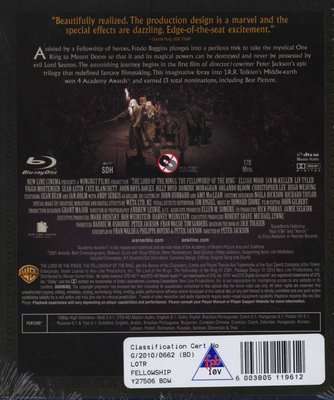 The Lord Of The Rings - The Fellowship Of The Ring (Blu-ray disc)