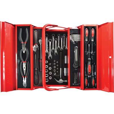 Tradequip DIY Tool Kit In Cantilever Box (70 Piece)