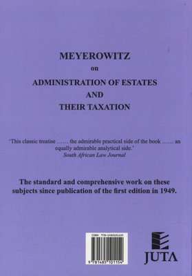 Meyerowitz on administration of estates and their taxation (Paperback)