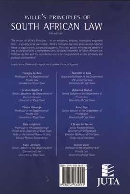 Wille's Principles of South African Law (Paperback, 9th ed)