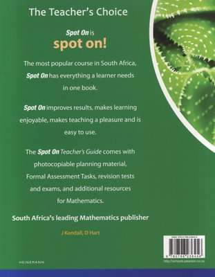 Spot On Mathematics Grade 7 Learner's Book: Grade 7: Learner's Book (Paperback)
