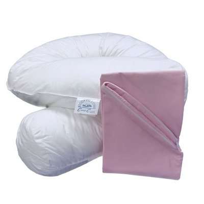 Bodypillow Comfi-Curve 100% Pure Cotton (Pillowcase Included) - Pink
