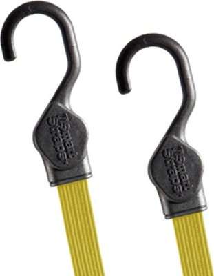 Smartstraps Flat Strap Bungee Cords (120cm) (Yellow) (Pack of 2)