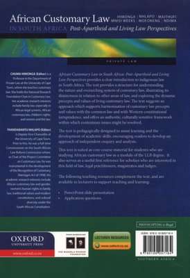 African Customary Law in South Africa (Paperback)