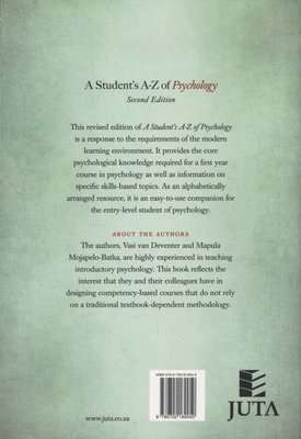 A Student's A-Z Of Psychology (Paperback, 2nd edition)