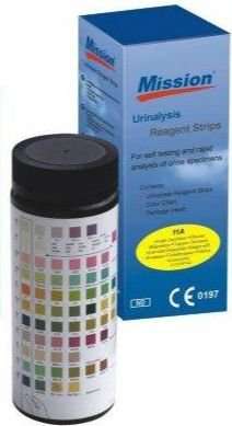 Mission Urine Tests (LEU/NIT/URO/PRO/pH/BLO/SG/KET/BIL/GLU  | 10pa | 100s)