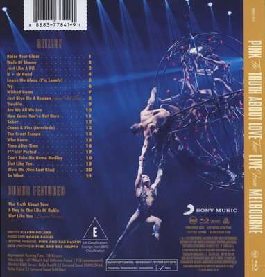 The Truth About Love Tour - Live From Melbourne (Blu-ray disc)