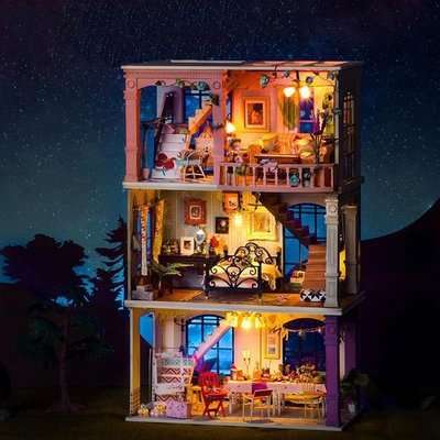 Robotime DIY Wooden Model House Kit - Sweet Patio