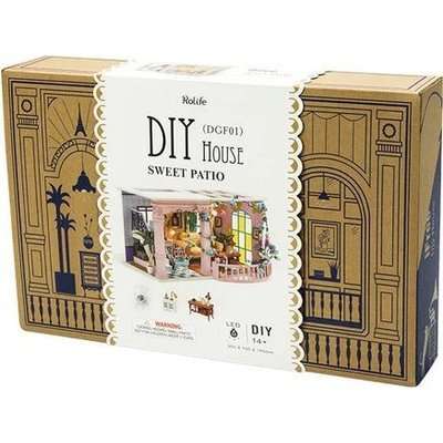 Robotime DIY Wooden Model House Kit - Sweet Patio