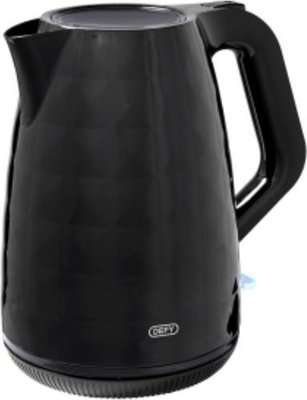 Defy 1.7L Plastic Kettle (Black)