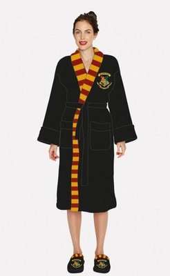 Harry Potter Hogwarts Ladies Robe with Scarf Detail (Black)
