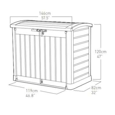 Keter Store It Out Arc (Beige / Brown)