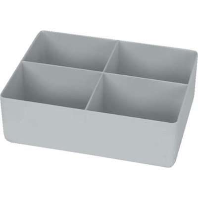 Bantex Texo Modular Drawer Insert A6 (4 Partition)(Grey)