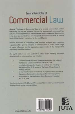 General Principles Of Commercial Law (Paperback, 8th ed)