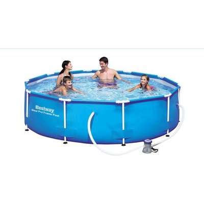 Bestway Steel Pro MAX Frame Pool Set (Grey)(3.05m x 76cm) - Includes Pump