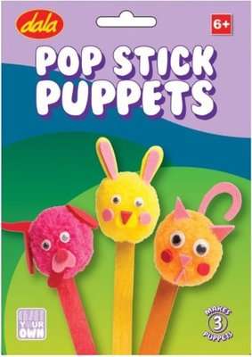 Dala Craft Your Own Kit Pop Stick Puppets