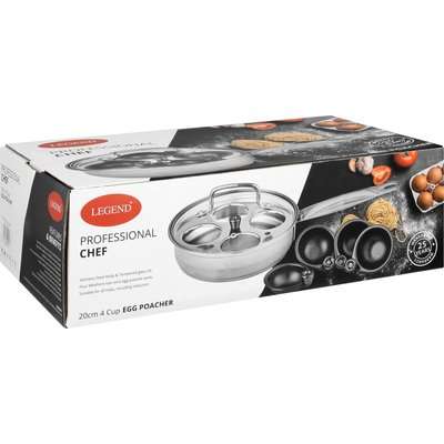 Legend Professional Chef 4 Cup Egg Poacher (20cm)