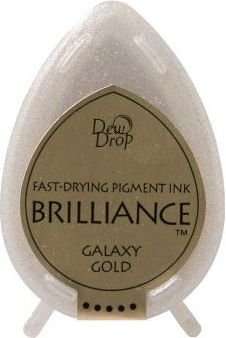 Tsukineko Brilliance Dew Drop Ink Pad - Galaxy Gold