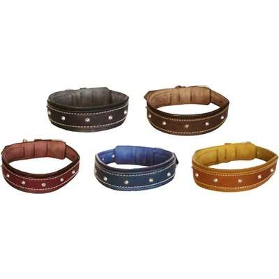 Huntlea Rhino Series - Heavy Duty Leather Collar (Navy)