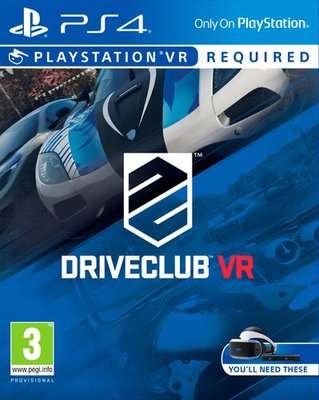 Driveclub VR (PSVR) - PlayStation VR and PlayStation 4 camera required (PlayStation 4, Blu-ray disc)