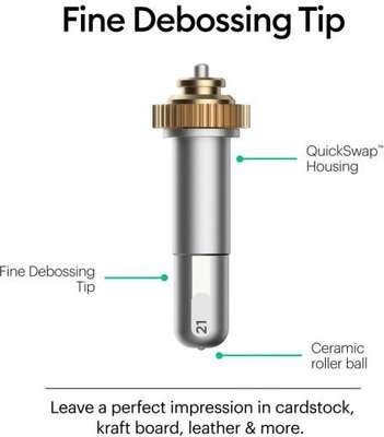 Cricut Maker Debossing Tip with QuickSwap Housing - Compatible with Cricut Maker / Explorer