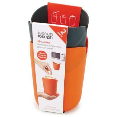 Joseph Joseph M-Cuisine Portion Popcorn Maker (Set of 2) - Orange | Grey