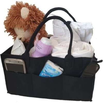 4AKid Felt Nappy Organiser Caddy  (Black)