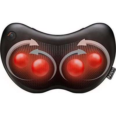 Naipo Shiatsu Pillow Massager with Heat for Back