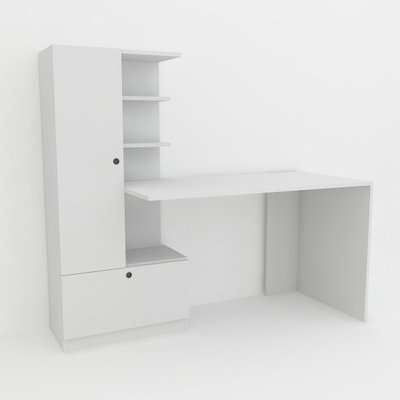 Homemark Armoire's Domingo Writing Desk (White)