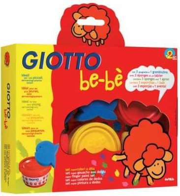 Giotto BE-BE' Finger Paint Set & Accessories (3 Pack)