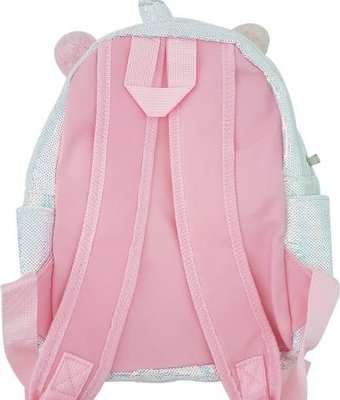 Fluffy Unicorn Midi Backpack (Pastel Rainbow)