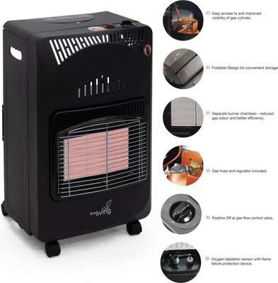 Fine Living - 3 Panel Gas Heater (Folding)