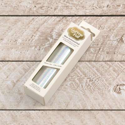 Couture Creations GoPress Heat Activate Foil (Silver with Iridescent Digital Pattern)(125mm x 5m)