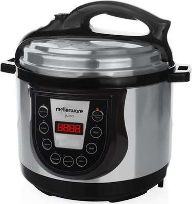 Mellerware Juno - Stainless Steel Pressure Cooker (5L)(900W)(Silver)