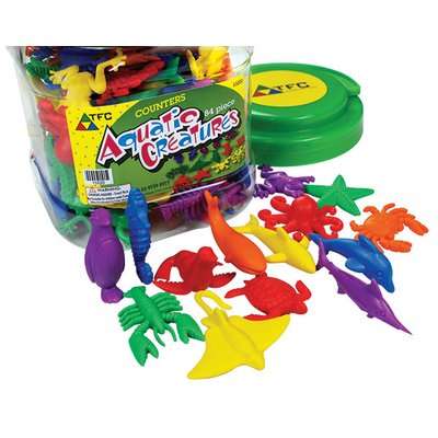 Teacher's First Choice Counters Aquatic Creatures (84 Pieces)