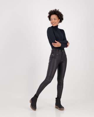 Miss Mode Turtle Neck Bodysuit (Black)(L)