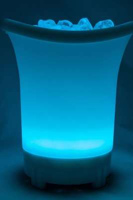 Polaroid Colour Changing LED Ice Bucket with Built in Bluetooth Speaker (Small)