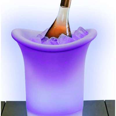 Polaroid Colour Changing LED Ice Bucket with Built in Bluetooth Speaker (Small)