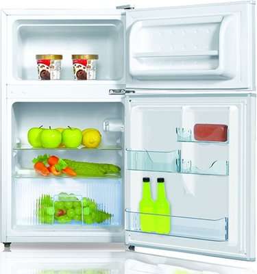 Midea 87L Double Door Bar Fridge (Silver)