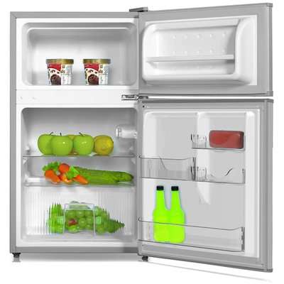 Midea 87L Double Door Bar Fridge (Silver)