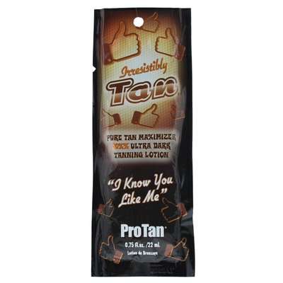 Pro Tan Irresistably Tan Pure Tan Maximizer 20xx Ultra Dark Tanning Lotion Sachet (22ml) - Parallel