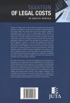Taxation of legal costs in South Africa (Paperback)