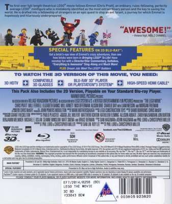 The LEGO Movie - 2D / 3D (Blu-ray disc)